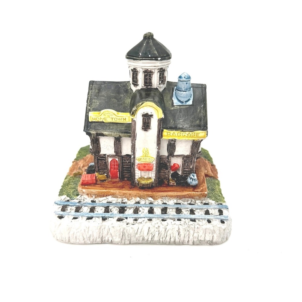 RSVP International American Rustic‎ Train Station Figurine 1990 AR-8810 Vintage